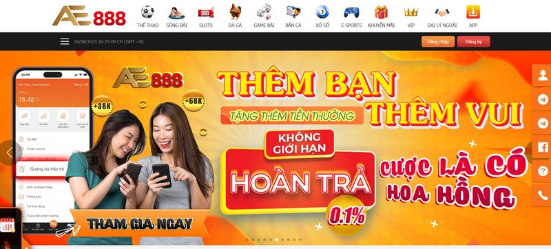 Chơi game vui tại nhà cái Ae888